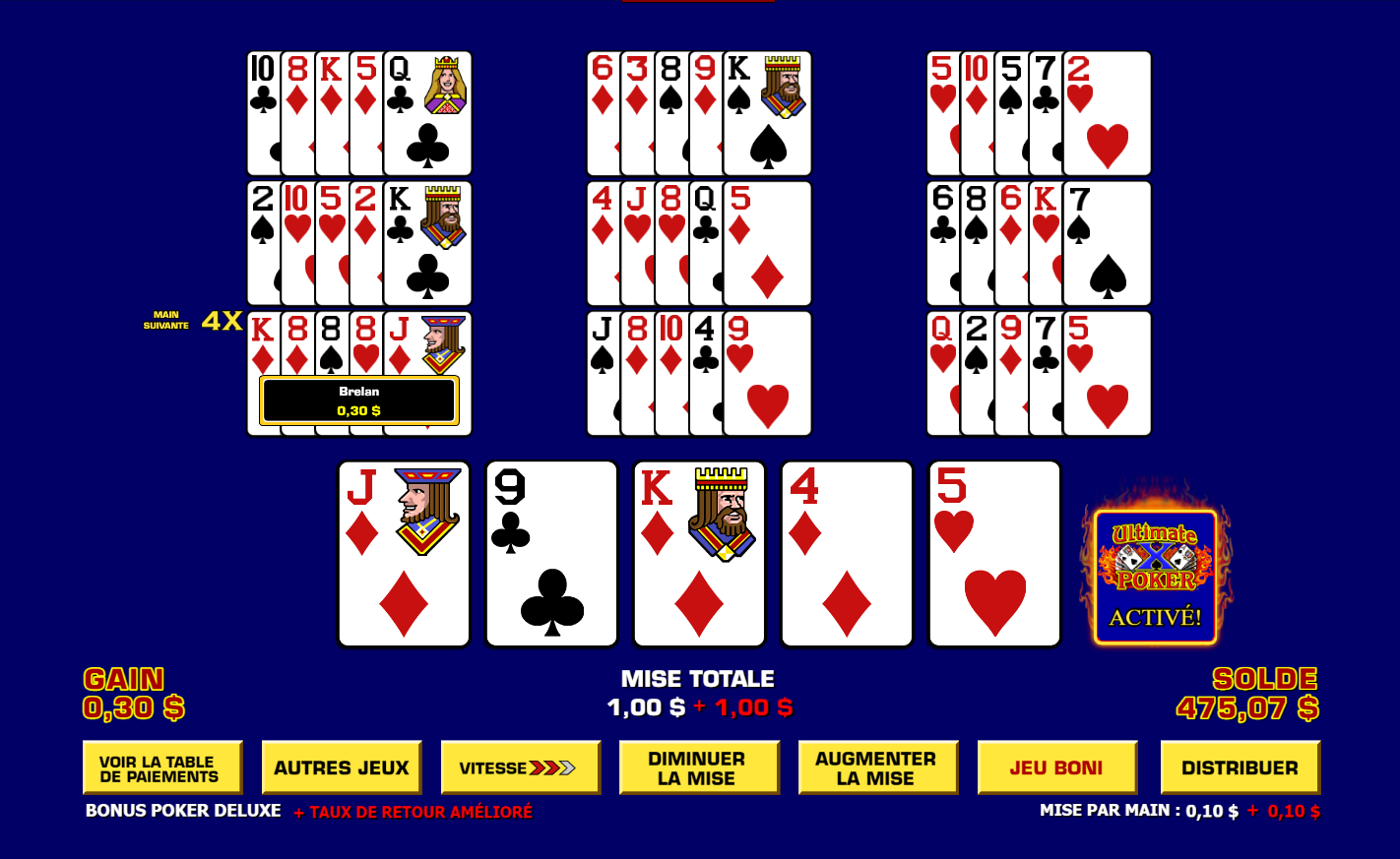 Ultimate X Poker Ten Play carousel image 2
