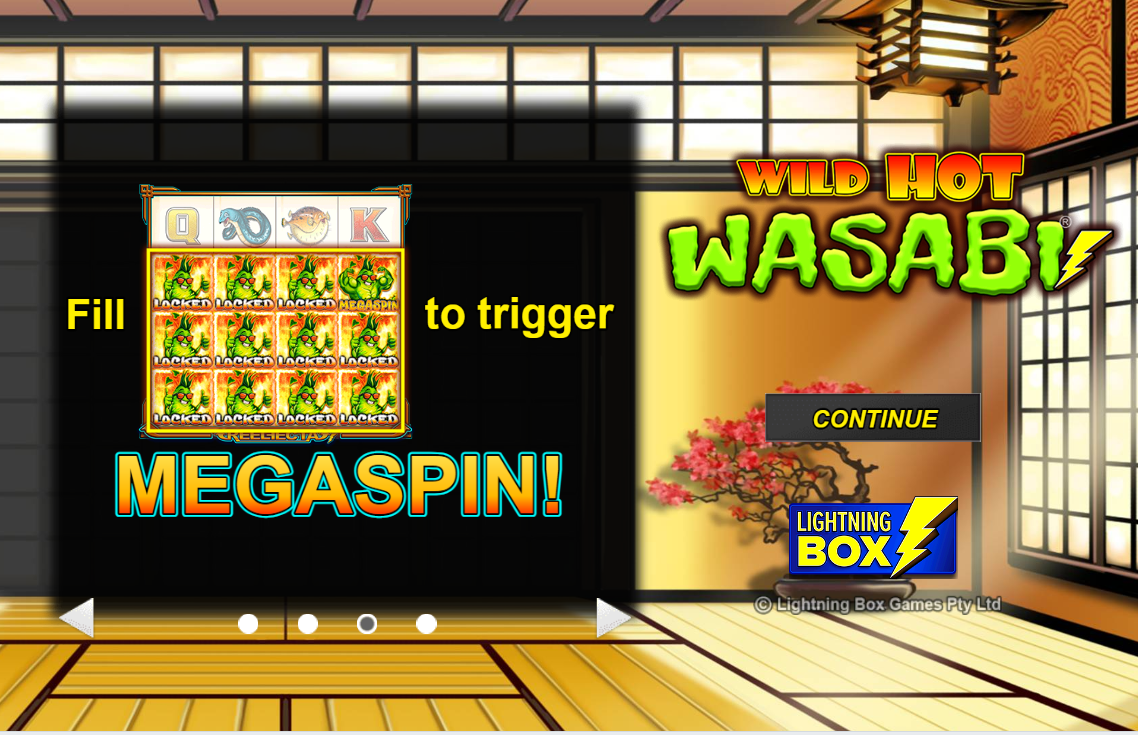 Wild Hot Wasabi carousel navigation 0