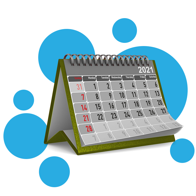 image d'un calendrier.
